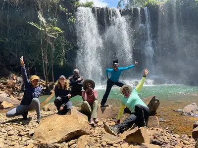 TipwaTipwa members at the Trekkers at the falls